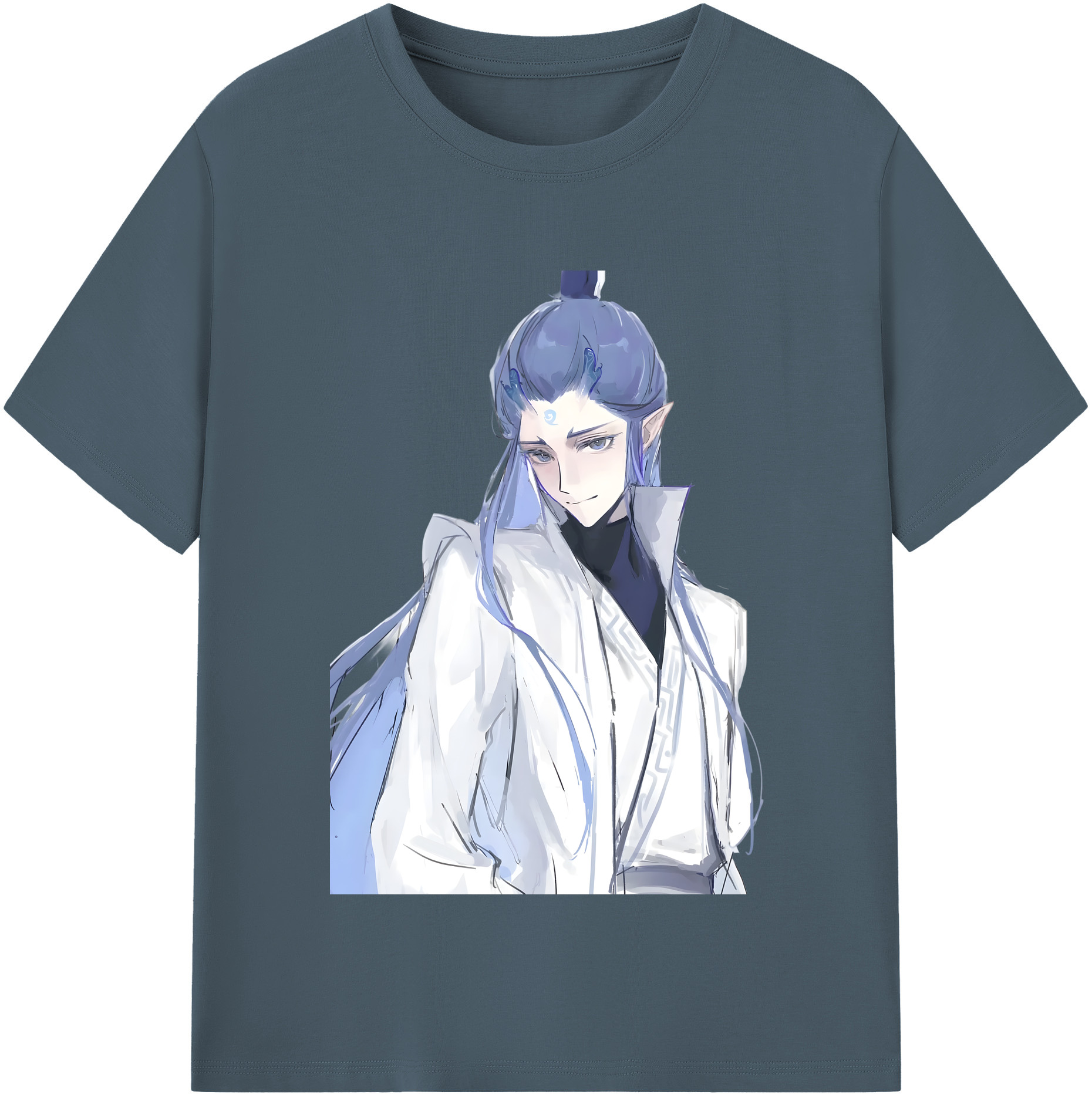 （画像用） Ne Zha 2 ナタ 魔童の大暴れ 綿100％半袖Tシャツ（フロントプリント）